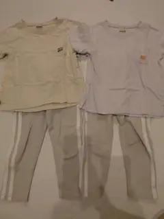 【三連休だけの特別】petit main Tシャツとレギンス 100cm　双子