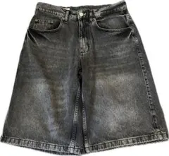 ZARA デニム ジョーツ ショーツ ハーフパンツ ブラック