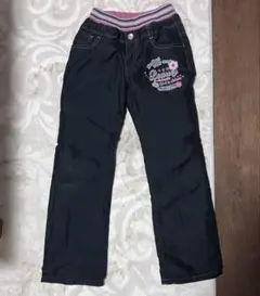 140 裏フリース 女児 ロングパンツ 長ズボン あったか