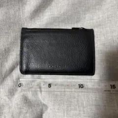 COACH ブラック レザー カードケース