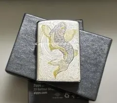 Zippo 浮世絵 昇鯉 貝貼り エポキシ樹脂コーティング 未使用品 - メルカリ