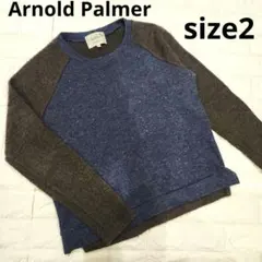アーノルドパーマー　ウール混　長袖 ニットセーター　サイズ2
