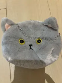 猫　がま口　ポーチ