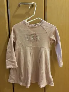 GAP 長袖ペプラムTシャツ 95cm ピンクのサムネイル