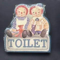 ラガディ・アン＆アンディ TOILET 木製サインプレート