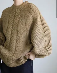 SELECT MOCA ヘリンボーンドルマンオーバーニット