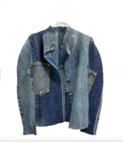 me ISSEY MIYAKE denim print プリーツカーディガンのサムネイル