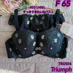 Triumphレッドレーベル すっきりきれいなバスト上下セットF65❣️グリーン✿