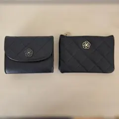 CLATHAS 三つ折り財布 ポーチ セット ブラックのサムネイル