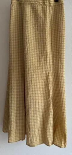 美品earth music&ecology　ギンガムチェックマーメイドスカート