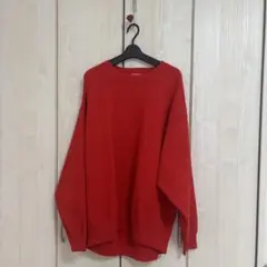 【美品】SLY レッド クルーネック 長袖 スウェット