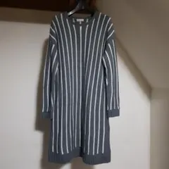 ボーダー ニット ロングワンピース