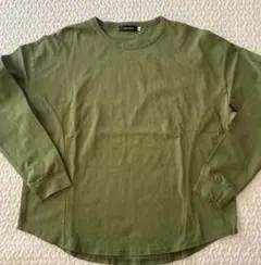 オリーブグリーン 長袖 Tシャツ M
