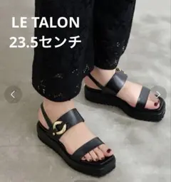 厚底メタルリングサンダル　LE TALON 23.5センチのサムネイル