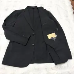 【新品】MUJI ブラック　テーラードジャケット S タグ付き　ストレッチ