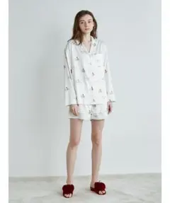 ジェラートピケ★完売新品ルームウェアパジャマPARIYAケーキ柄シャツ＋パンツ