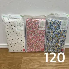 120 ユニクロ レギンス10分丈3点セット レギュラーフィット 女の子