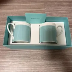 ≪新品未使用品≫Tiffany & Co. ティファニーブルー ペアマグカップ