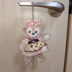 シェリーメイぬいぐるみバッジ　スウィートダッフィー　ハートコスチューム