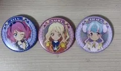 アイカツスターズ 缶バッジセット ローラ マヒル キララ