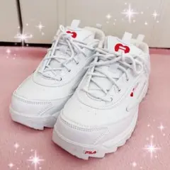 ☆FILA☆ディストレーサーハート☆24.5cmホワイト