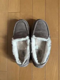 【美品】　UGG グレー モカシン 24.0cm