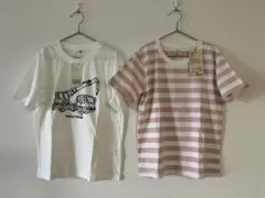 新品　ビールーム　プリントTシャツ　MUJI 無印　ボーダーTシャツ　130