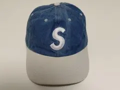 Supreme　2-Tone　S Logo　6-Panel　ウォッシュド デニム