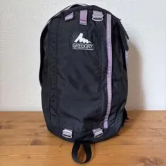 希少　旧ロゴ　GREGORY グレゴリー ハーフデイ 黒×紫　銀タグ　リュック