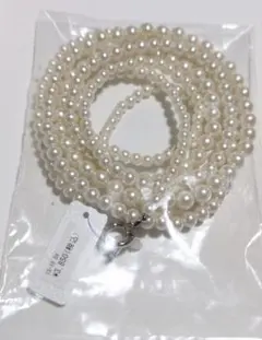 イシカワラボ　Hitomiオリジナル ロングパールネックレス　シルバー新品