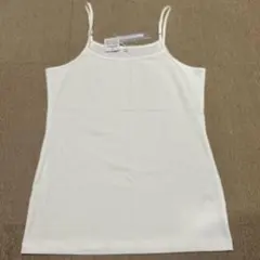 ホワイト PREMIUM COTTON キャミソール (Lサイズ)