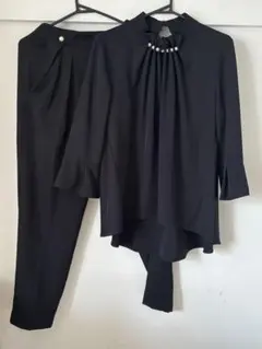 RUIRUE BOUTIQUE セットアップ11号　ネイビーパンツスーツ