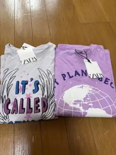 新品 ZARA kids ロンT2枚セット