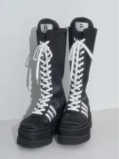 Darich レースアップスニーカーロングブーツ　L
