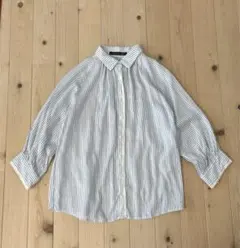 mizuiroind ブルーストライプシャツのサムネイル
