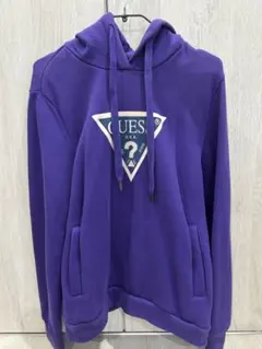 GUESS 紫色 パーカー Mサイズ