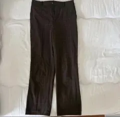 【UNIQLO】スマートアンクルパンツ　ブラウンチェック