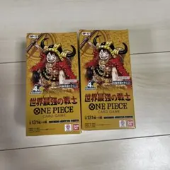 ワンピースカードゲーム 世界最強の戦士 2BOX 宅急便 - メルカリ