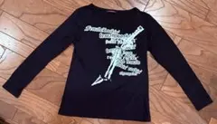 レア ALGONQUINS ゴンキン 黒 カットソー 長袖 プリントTシャツ ALGONQUINS - レア ALGONQUINS ゴンキン 黒 カットソー 長袖 プリントT