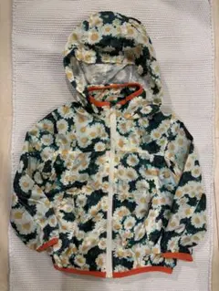 GLOBAL WORK 花柄薄手ジャンパーM