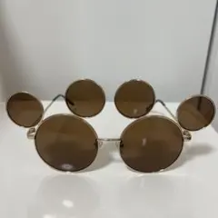 ミッキー型ブラウンレンズサングラス