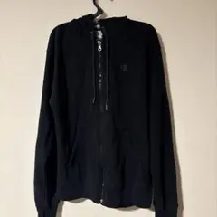 Champion 黒 ジップアップパーカー