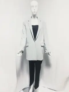 PLST グレー テーラードジャケット