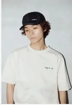agnes b. JEJ3 ロゴTシャツ クリームサイズ　イのサムネイル