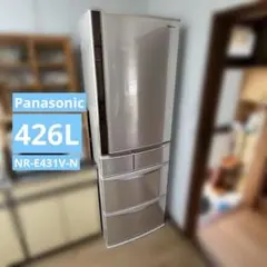 【美品】高年式 パナソニックエコナビ搭載冷蔵庫 NR-E431V-N 右開きのサムネイル