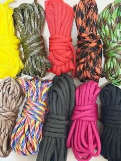 パラコードB 4mm 3m パラシュートコード キャンプ アウトドア 紐