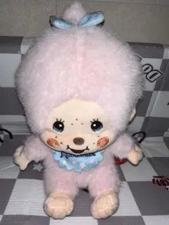 圧縮なし！ モンチッチ コットンキャンディ Lぬいぐるみ モンチッチちゃんピンク