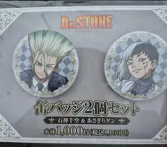Dr.STONE 石神千空 あさぎりゲン ファミマ限定 缶バッジ