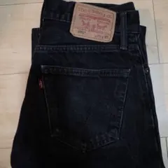 ストレートデニム ブラック