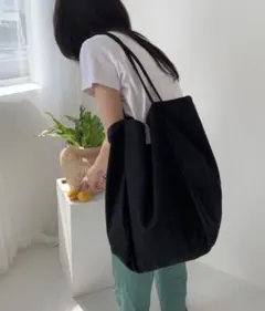 完売品Didot.showrnoom 2wayキャンバスビッグエコバッグ　黒